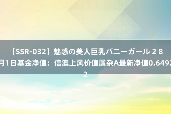 【SSR-032】魅惑の美人巨乳バニーガール 2 8月1日基金净值：信澳上风价值羼杂A最新净值0.6492