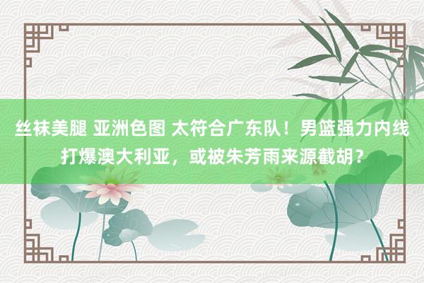 丝袜美腿 亚洲色图 太符合广东队！男篮强力内线打爆澳大利亚，或被朱芳雨来源截胡？