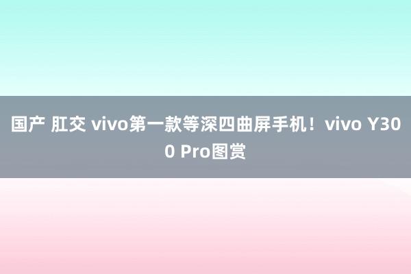 国产 肛交 vivo第一款等深四曲屏手机！vivo Y300 Pro图赏