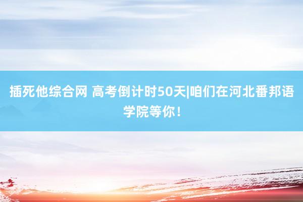 插死他综合网 高考倒计时50天|咱们在河北番邦语学院等你！