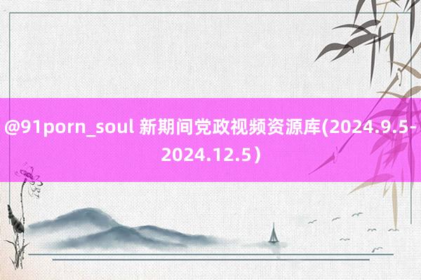 @91porn_soul 新期间党政视频资源库(2024.9.5-2024.12.5）